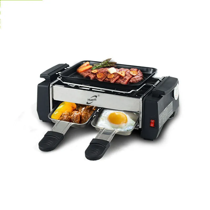 Domestic Smoke-Free Couple Korean Home Small Mini Student Teppanyaki Electric Grill