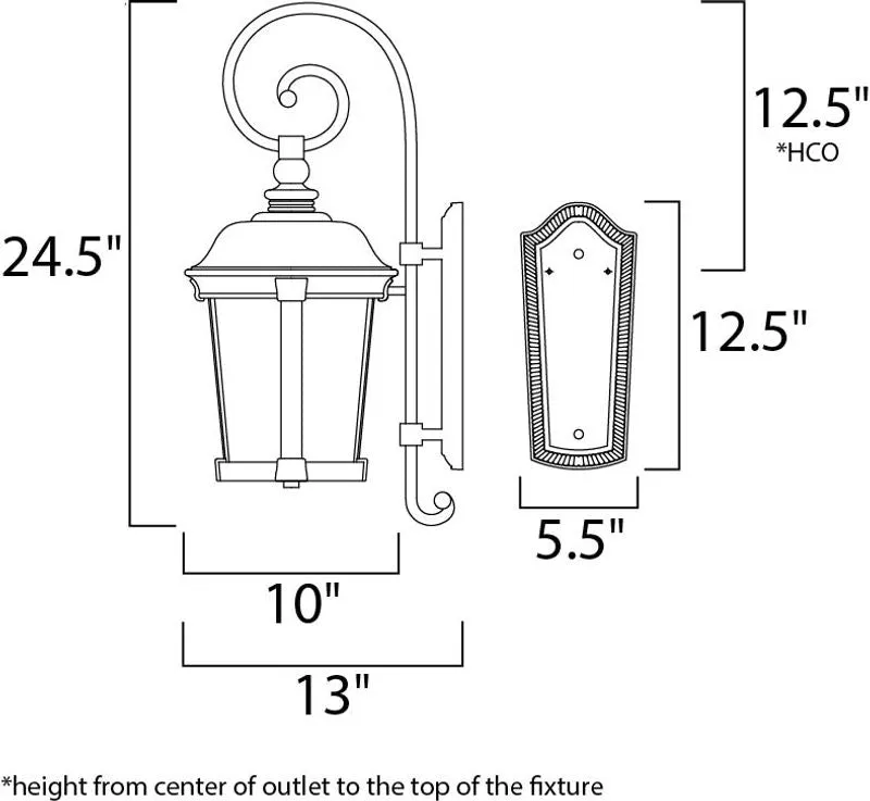 Dover VX Outdoor Wall Mount