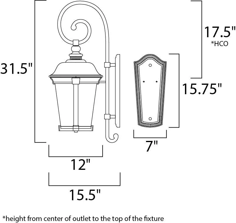 Dover VX Outdoor Wall Mount