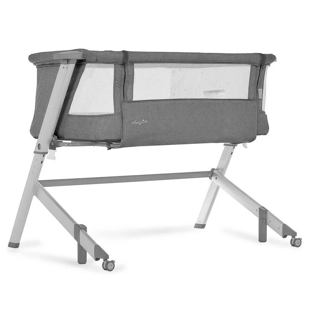 Dream On Me Skylar Bassinet and Bedside Sleeper - Gray