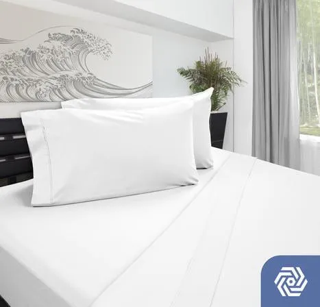 DreamChill Enhanced Bamboo Sheet Set by DreamFit - Receive FREE DreamComfort Mattress Protector with Purchase