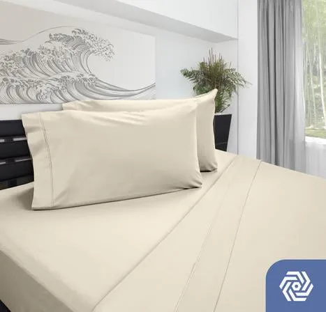 DreamChill Enhanced Bamboo Sheet Set by DreamFit - Receive FREE DreamComfort Mattress Protector with Purchase