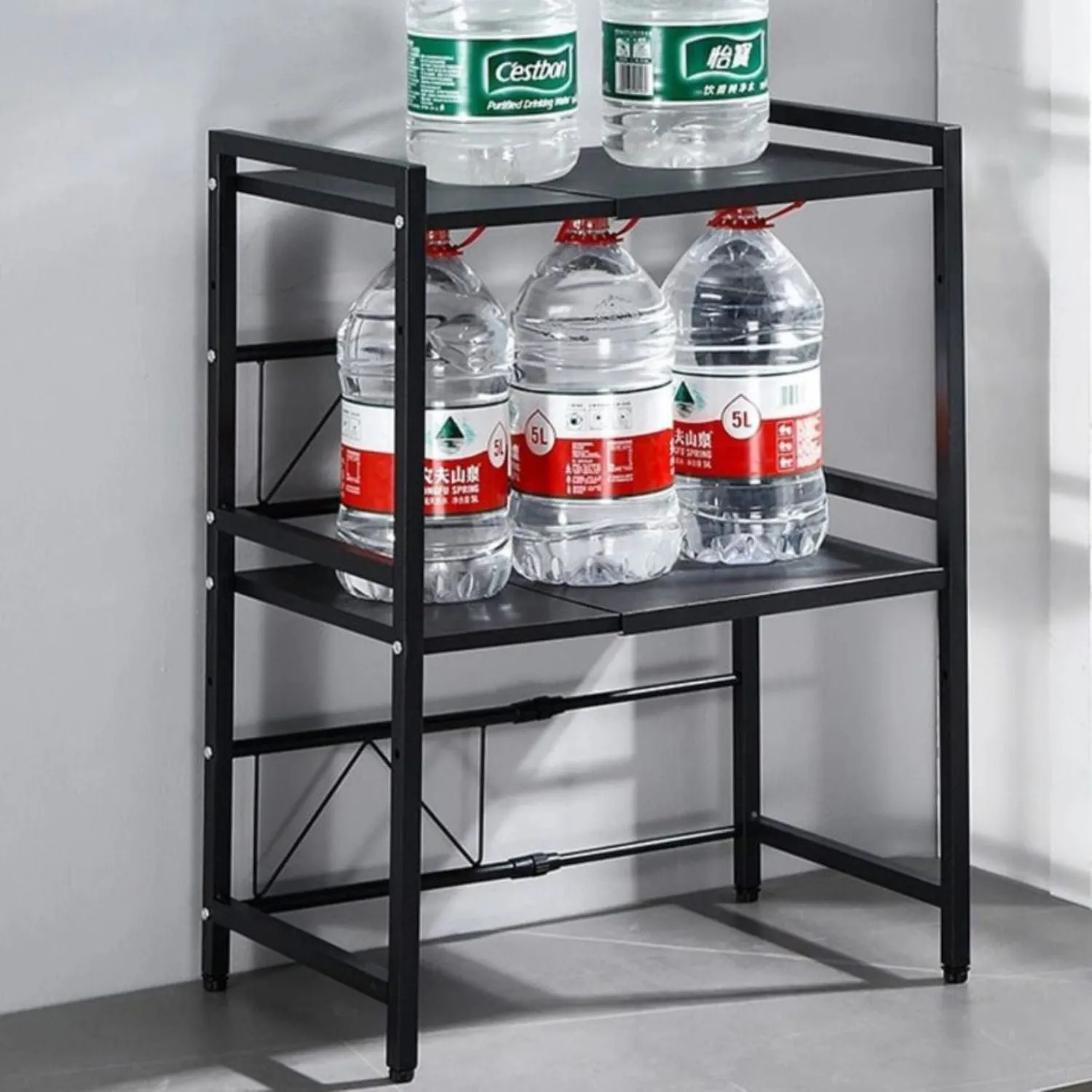 Expandable 2-Tier Microwave Shelf, 40kg Capacity