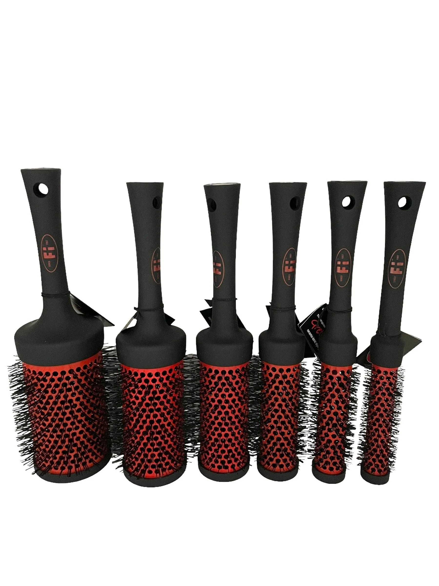 FI Hair Gretchen Red Ceramic Brush The Original