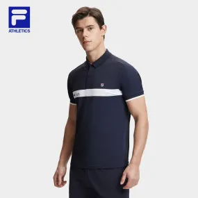 FILA CORE ATHLETICS TENNIS Men Short Sleeve Polo (Navy / White)