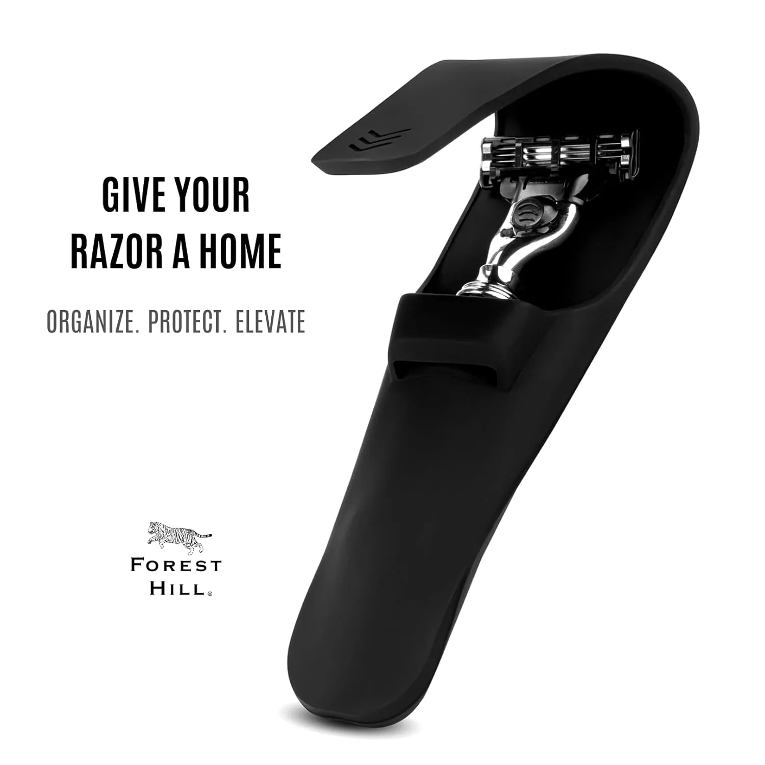 Forest Hill Silicone Shaving Razor Sleeve (Dark Grey)