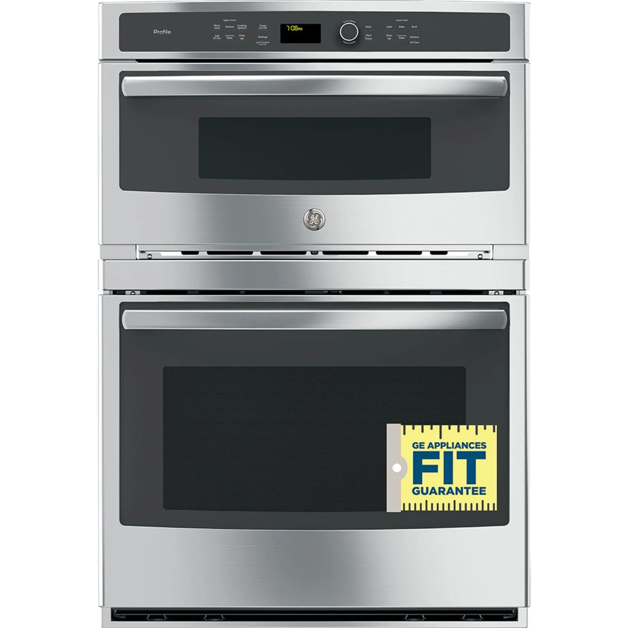 GE Profile 6.7 Cu. Ft. Built-In Combination Convection Microwave/Convection Wall Oven Stainless Steel - PT7800SHSS