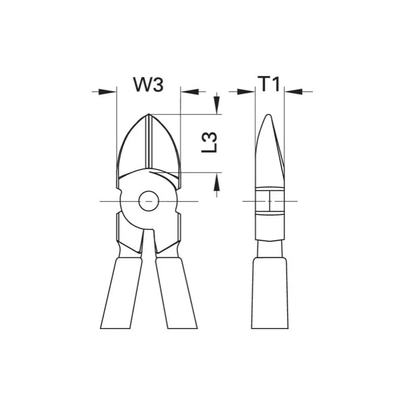 Gedore 2910950 VDE Side cutter with VDE insulating sleeves 180 mm