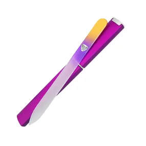 Glass Nail File With Case | Color Gold/Violet