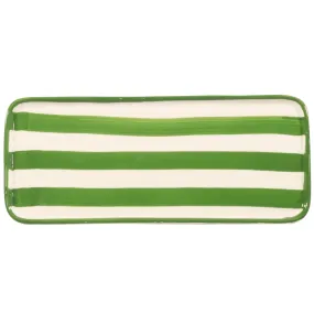 Handmade Rectangular Stoneware Plate, Green