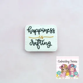 Happiness is Crafting Feltie File - Feltie Pattern - Feltie Design - Digital File - Embroidery Design - Embroidery File - Feltie File