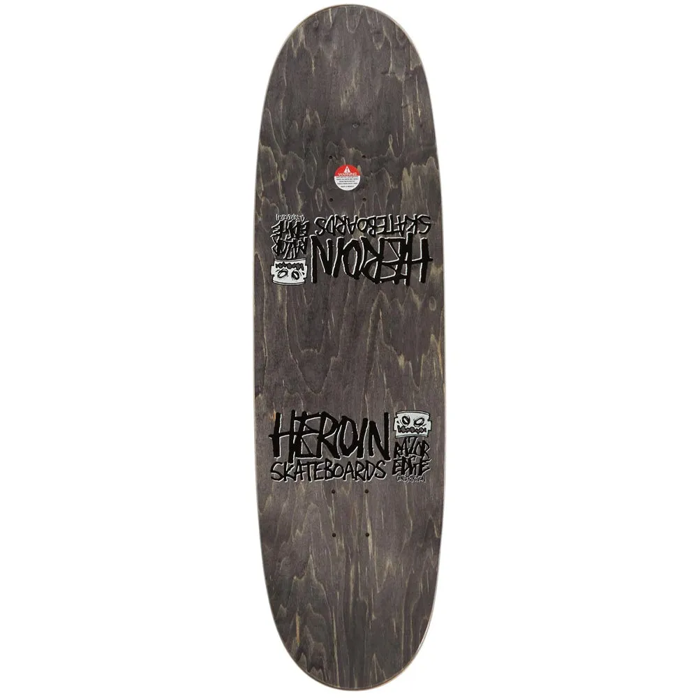 Heroin Symetrical Gold Egg 9.25" Skateboard