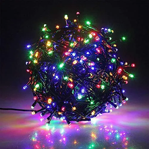 iBaycon 400 LED Solar Christmas Lights, 131ft Solar String Lights with 8 Modes & Timer for Garden, Patio, Fence, Balcony, Outdoors (Multicolor)