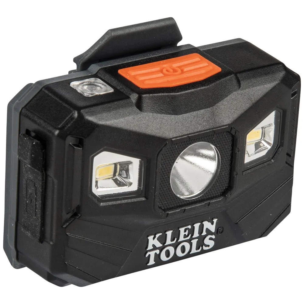 Klein 56048 Rechargeable Headlamp with Strap, 400 Lumen All-Day Runtime, Auto-Off