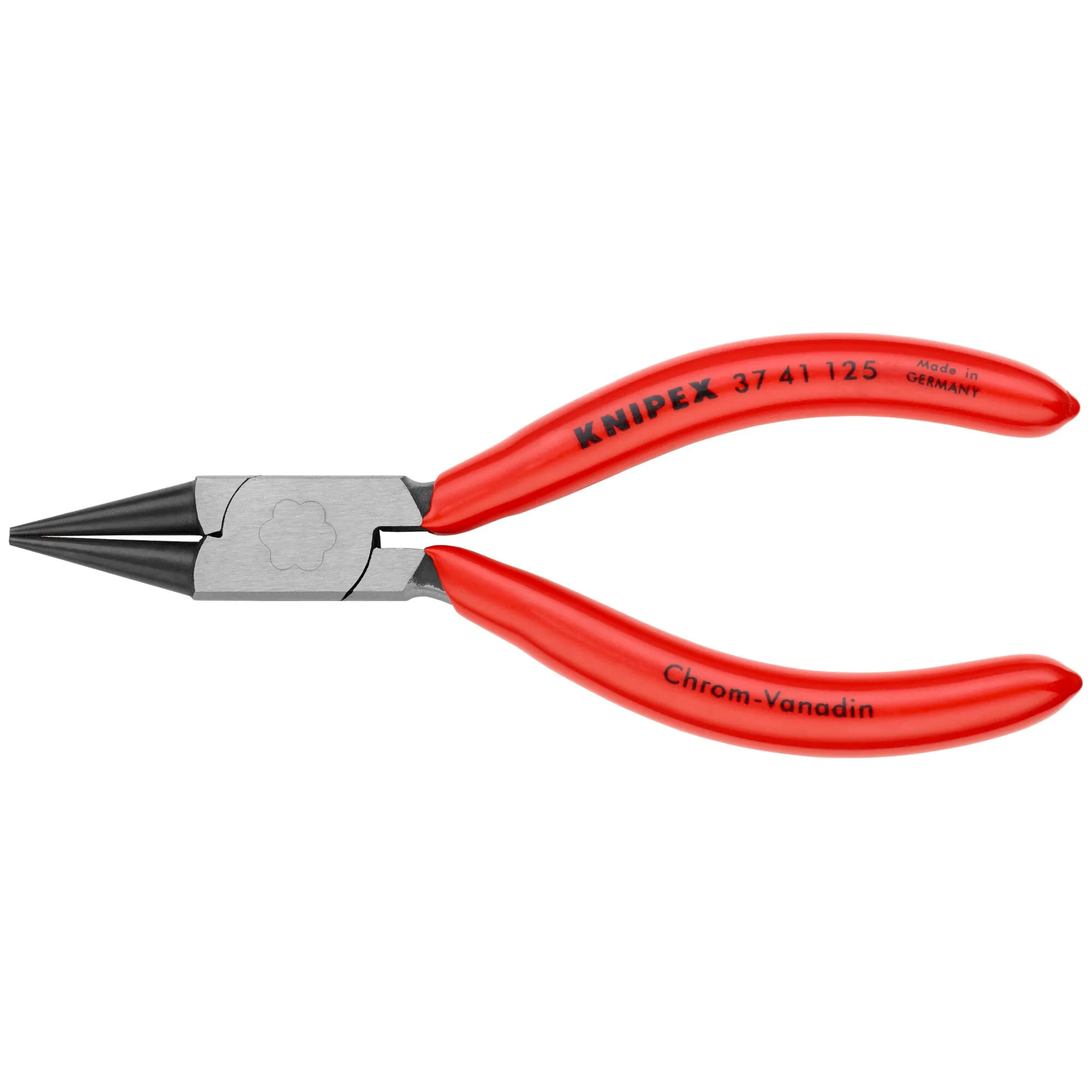 Knipex 37 41 125 5" Electronics Gripping Pliers-Round Pointed Tips