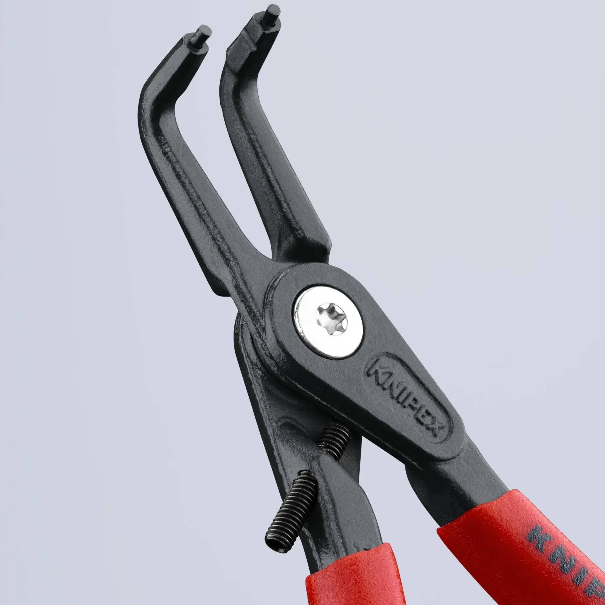 Knipex 48 41 J21 6 3/4" Internal 90° Angled Precision Snap Ring Pliers-Limiter