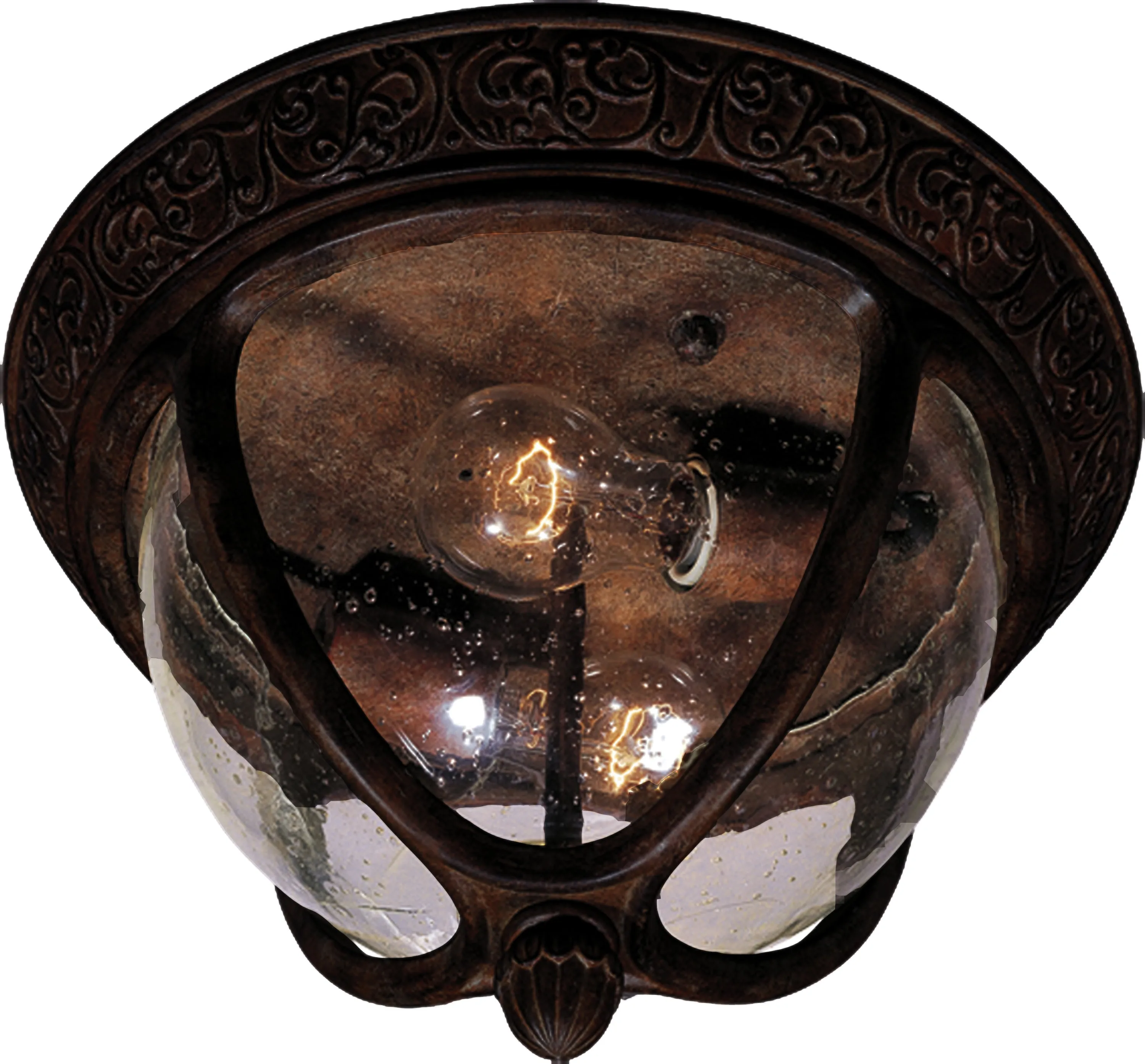 Knob Hill Cast 2-Light Outdoor Ceiling Mount