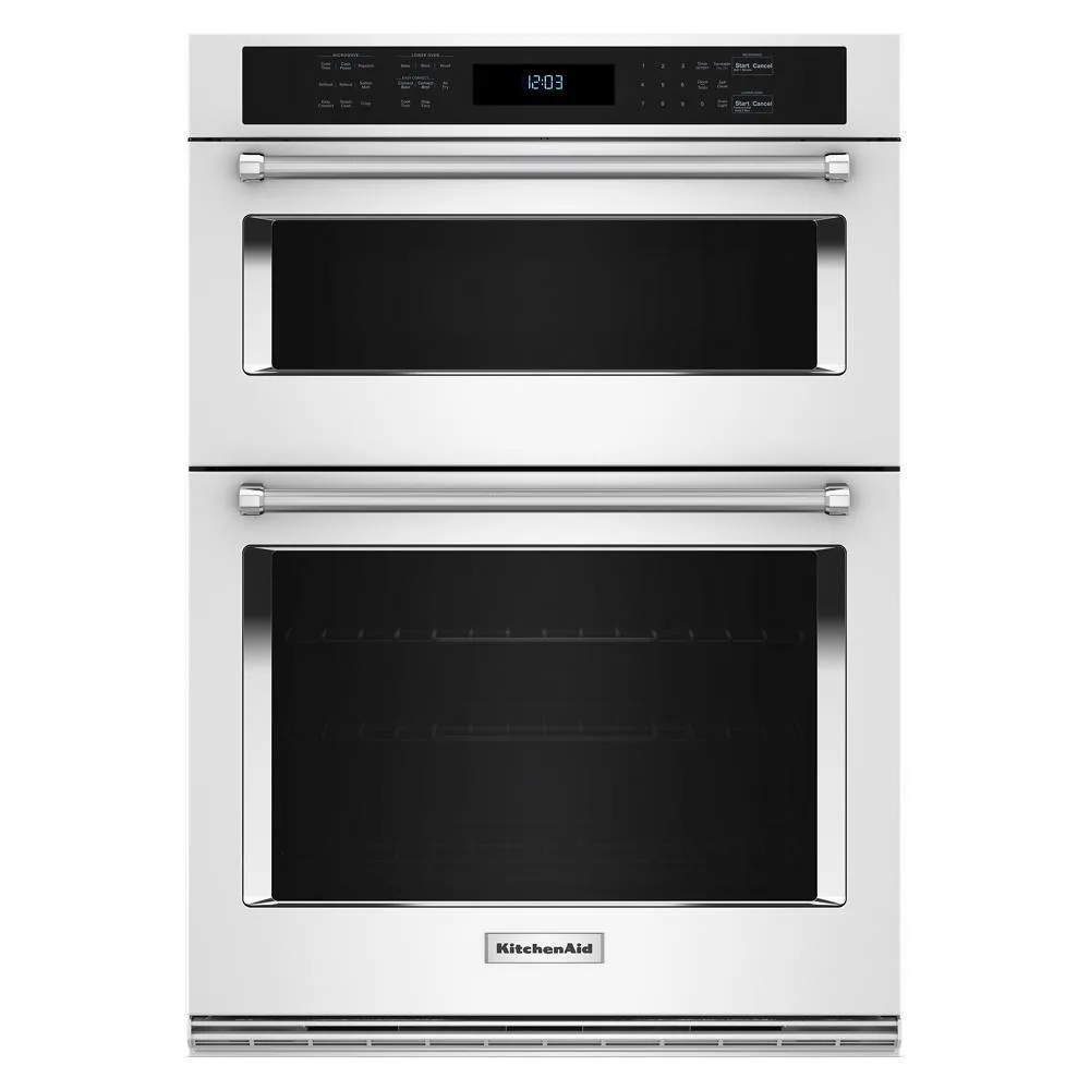 KOEC530PWH KitchenAid® 30" Combination Microwave Wall Ovens with Air Fry Mode.