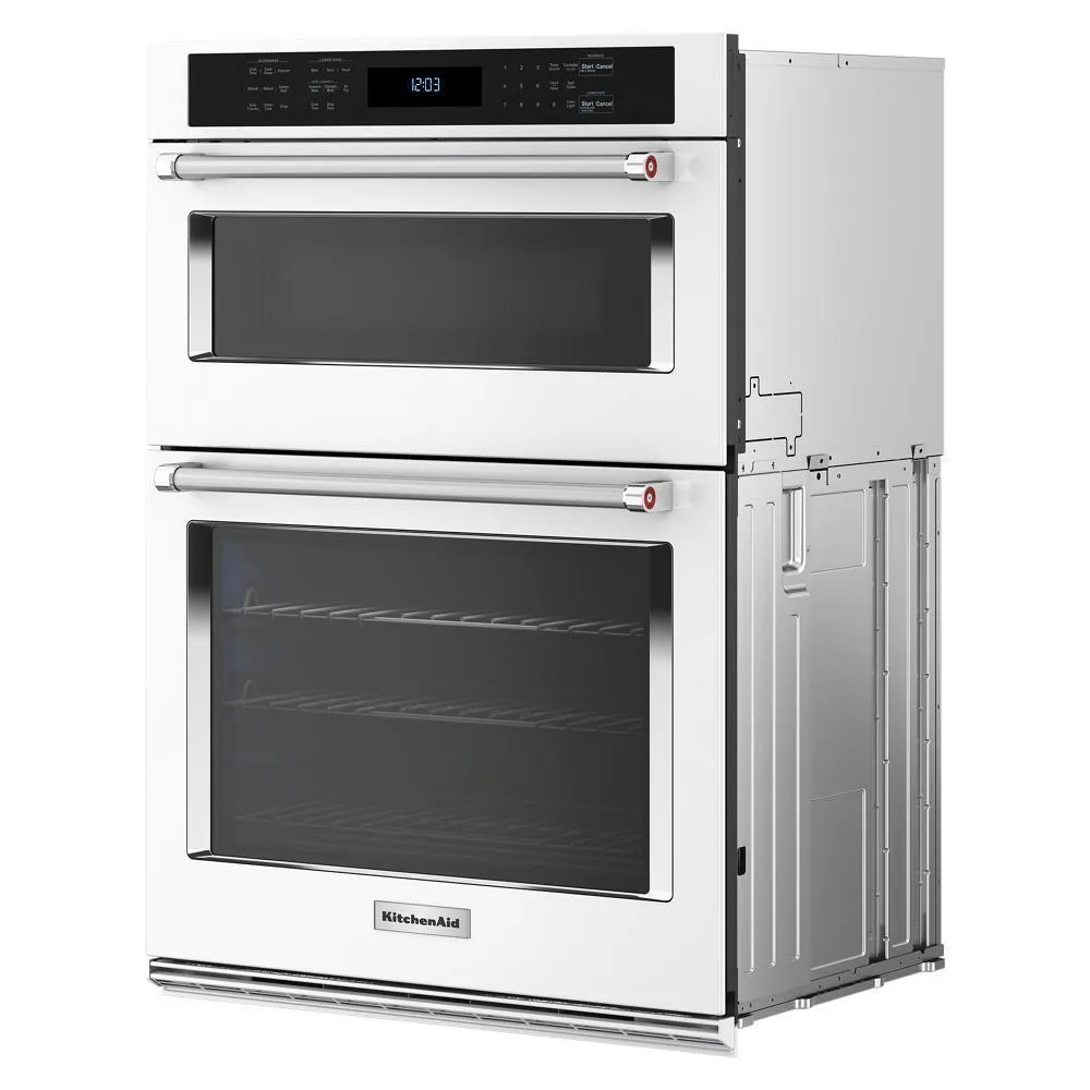 KOEC530PWH KitchenAid® 30" Combination Microwave Wall Ovens with Air Fry Mode.