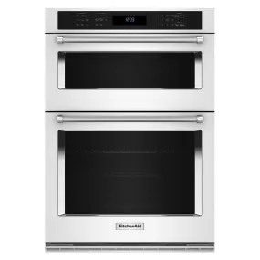 KOEC530PWH KitchenAid® 30" Combination Microwave Wall Ovens with Air Fry Mode.