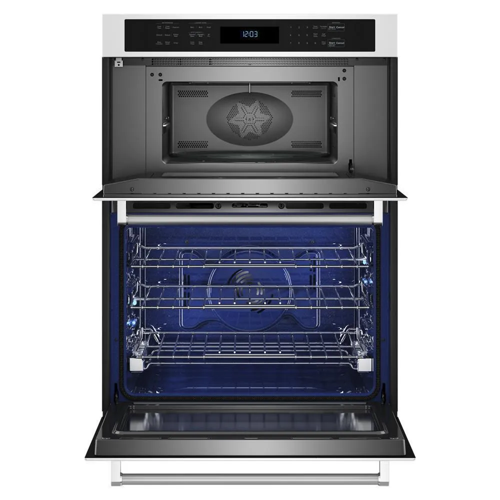 KOEC530PWH KitchenAid® 30" Combination Microwave Wall Ovens with Air Fry Mode.