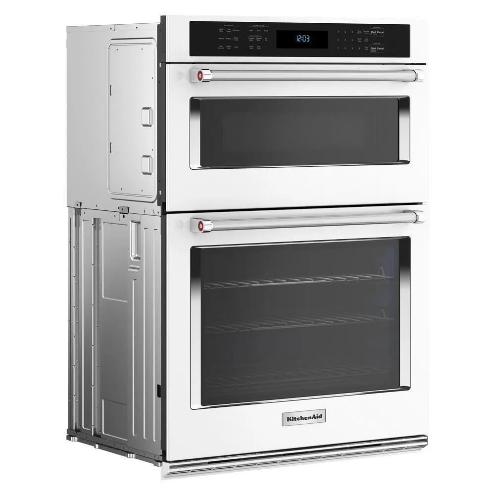 KOEC530PWH KitchenAid® 30" Combination Microwave Wall Ovens with Air Fry Mode.