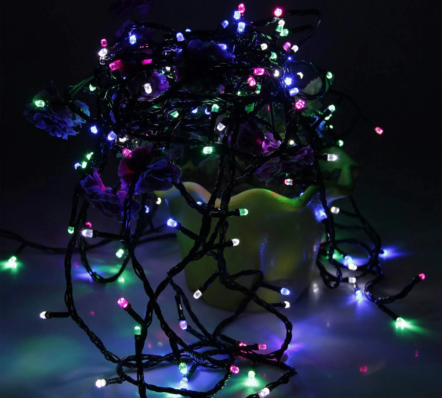 Kuber Industries 10 Meter Diamond LED's Waterproof Fairy Decorative String Light - Red Green Blue - Decoration Indoor/Outdoor for Party Wedding Diwali-CTKTC022975