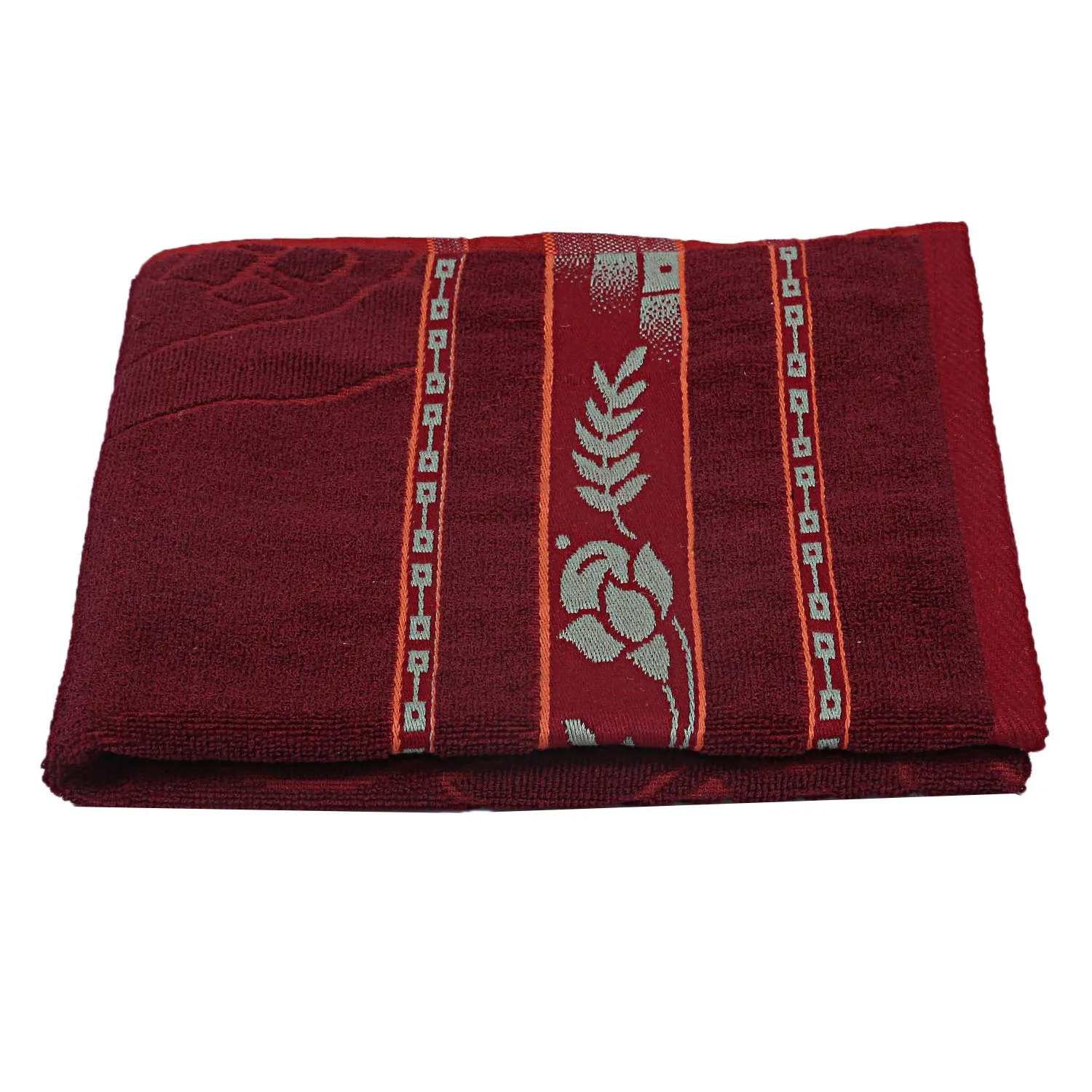 Kuber Industries 100% Cotton 3 Pieces Bath Towel 27" x54” (Maroon) -CTKTC28922