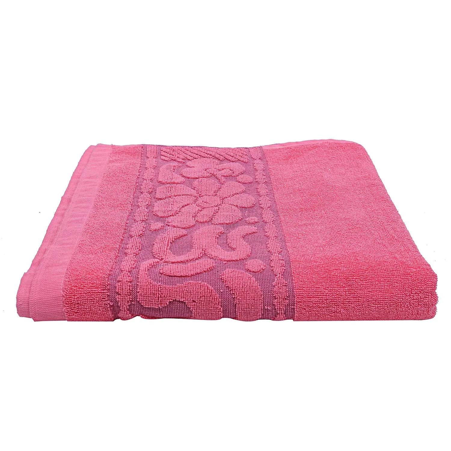 Kuber Industries 100% Cotton 3 Pieces Full Size Bath Towel 30"x60" (Pink)-CTKTC29901