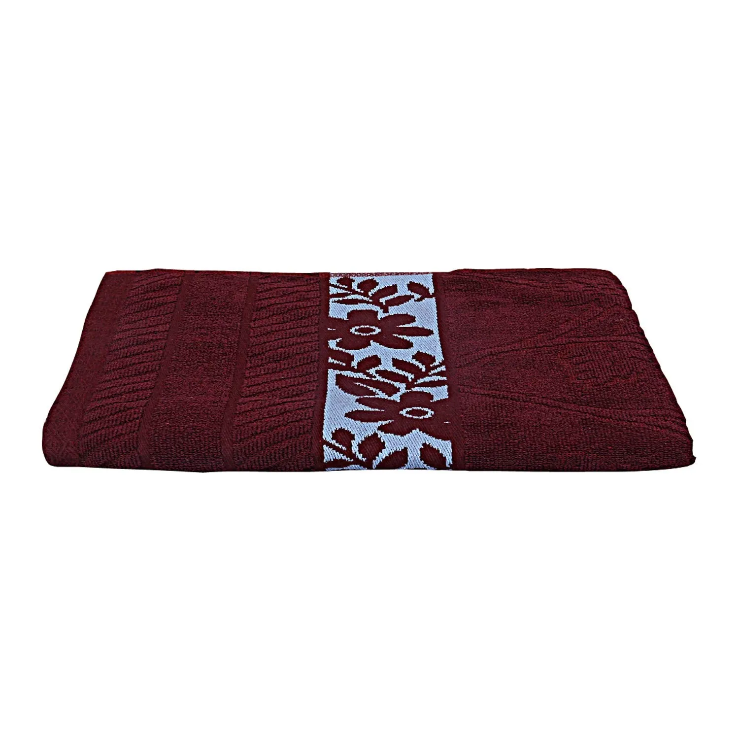 Kuber Industries Cotton Bath Towel 27" x54 (Maroon) -CTKTC28901