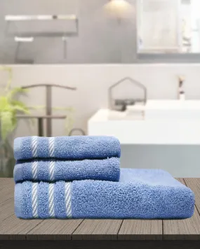 LAKE BATH TOWELS- 3PCS- ANGIE'S INDIA