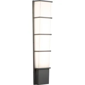 Lasalle 28 in. LED Outdoor Wall Sconce Gray Finish