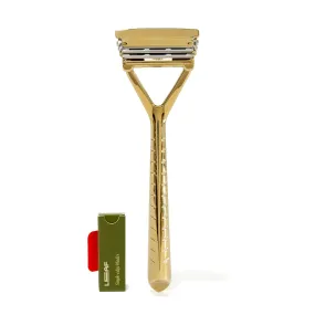 Leaf Razor, Eco-Friendly Razor for Women & Men, Multi-Blade, Pivoting Head Razor with Stainless Steel Blades