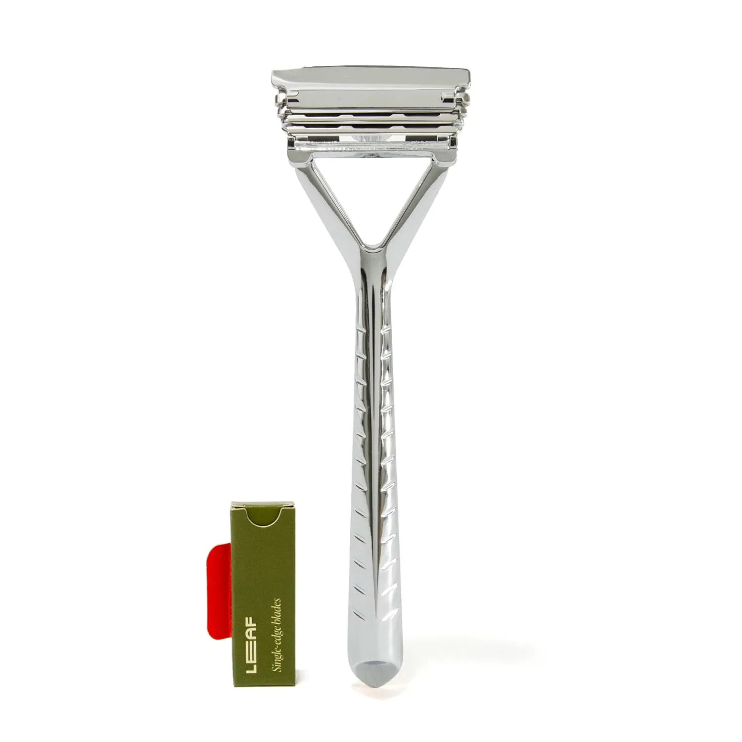 Leaf Razor, Eco-Friendly Razor for Women & Men, Multi-Blade, Pivoting Head Razor with Stainless Steel Blades