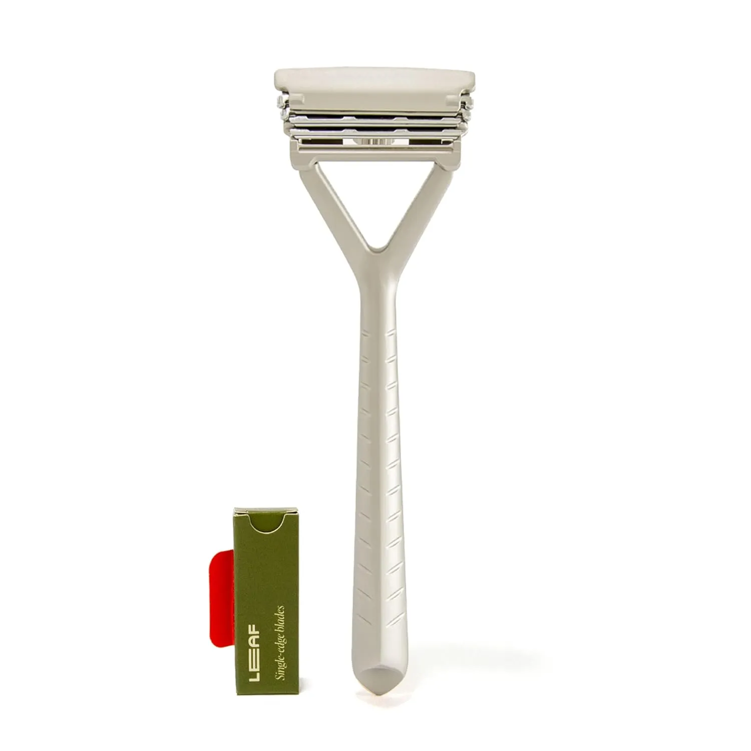 Leaf Razor, Eco-Friendly Razor for Women & Men, Multi-Blade, Pivoting Head Razor with Stainless Steel Blades