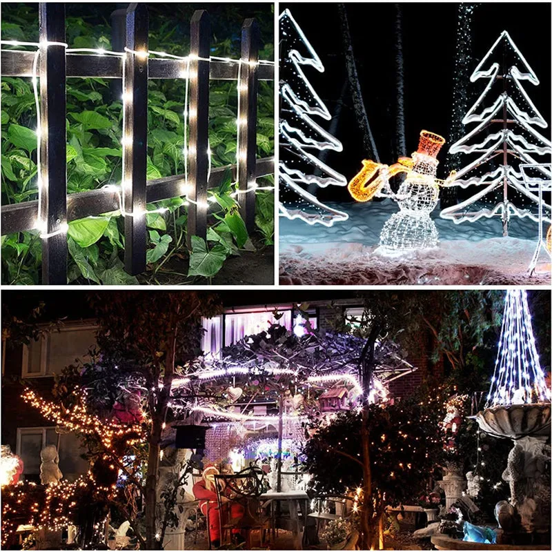 LED Solar Waterproof Rope Fairy Light for Outdoor Decoration