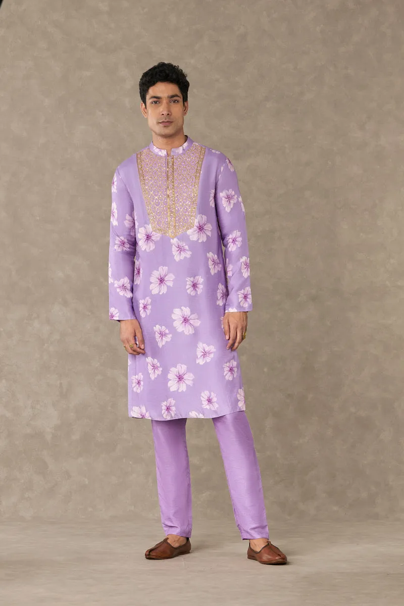 Lilac Parijat Kurta