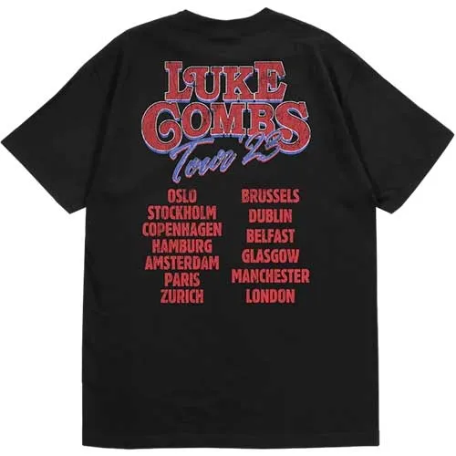 Luke Combs Unisex T-Shirt: Tour 23 Smashing Beer