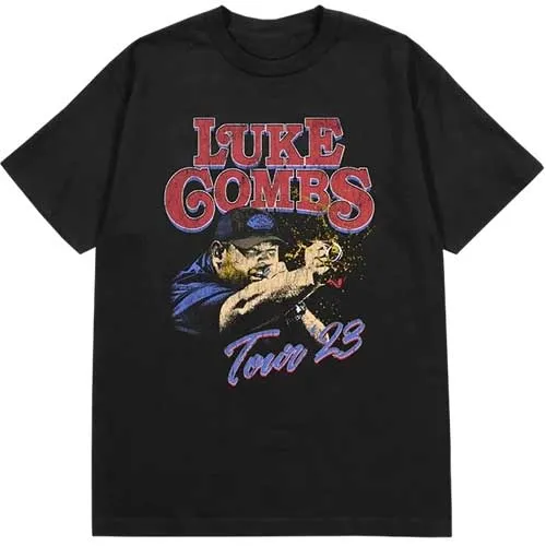 Luke Combs Unisex T-Shirt: Tour 23 Smashing Beer