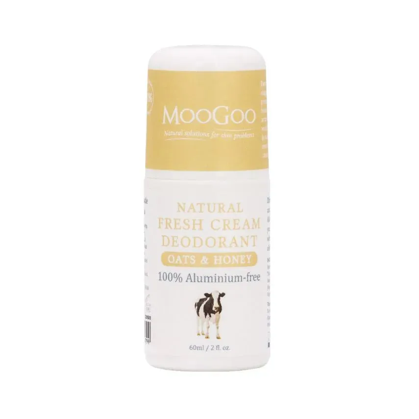 MooGoo Fresh Cream Deodorant 60g - Oats & Honey Exp: 06/26