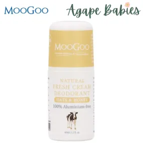 MooGoo Fresh Cream Deodorant 60g - Oats & Honey Exp: 06/26