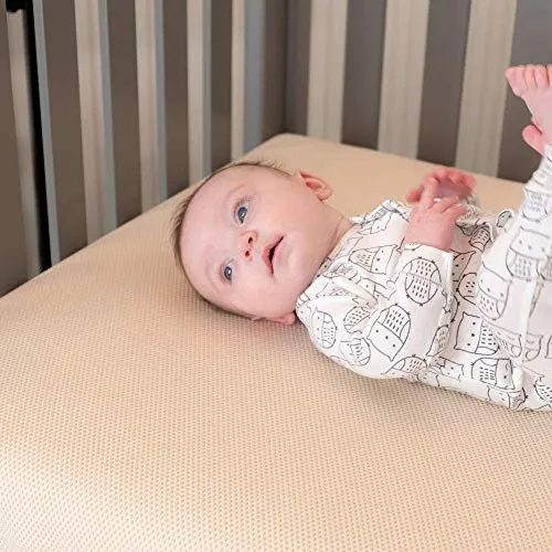 Naturepedic Breathable Organic Crib Mattress - 2-Stage - Lightweight - Baby & Toddler Bed - with Protector Pad