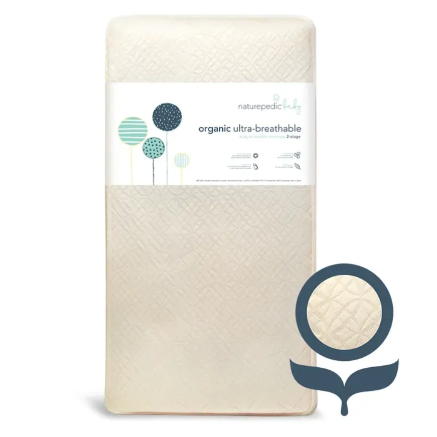 Naturepedic Organic Ultra Breathable 2-Stage Crib Mattress