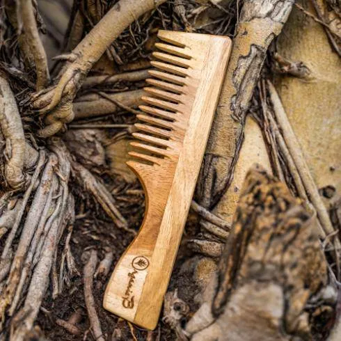 Neem Wood handle Comb for Shampoo and Detangling