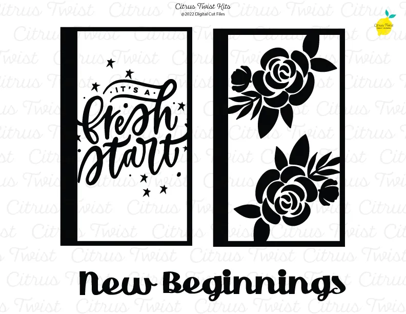 NEW! Digital Cut file - NEW BEGINNINGS - January 2022