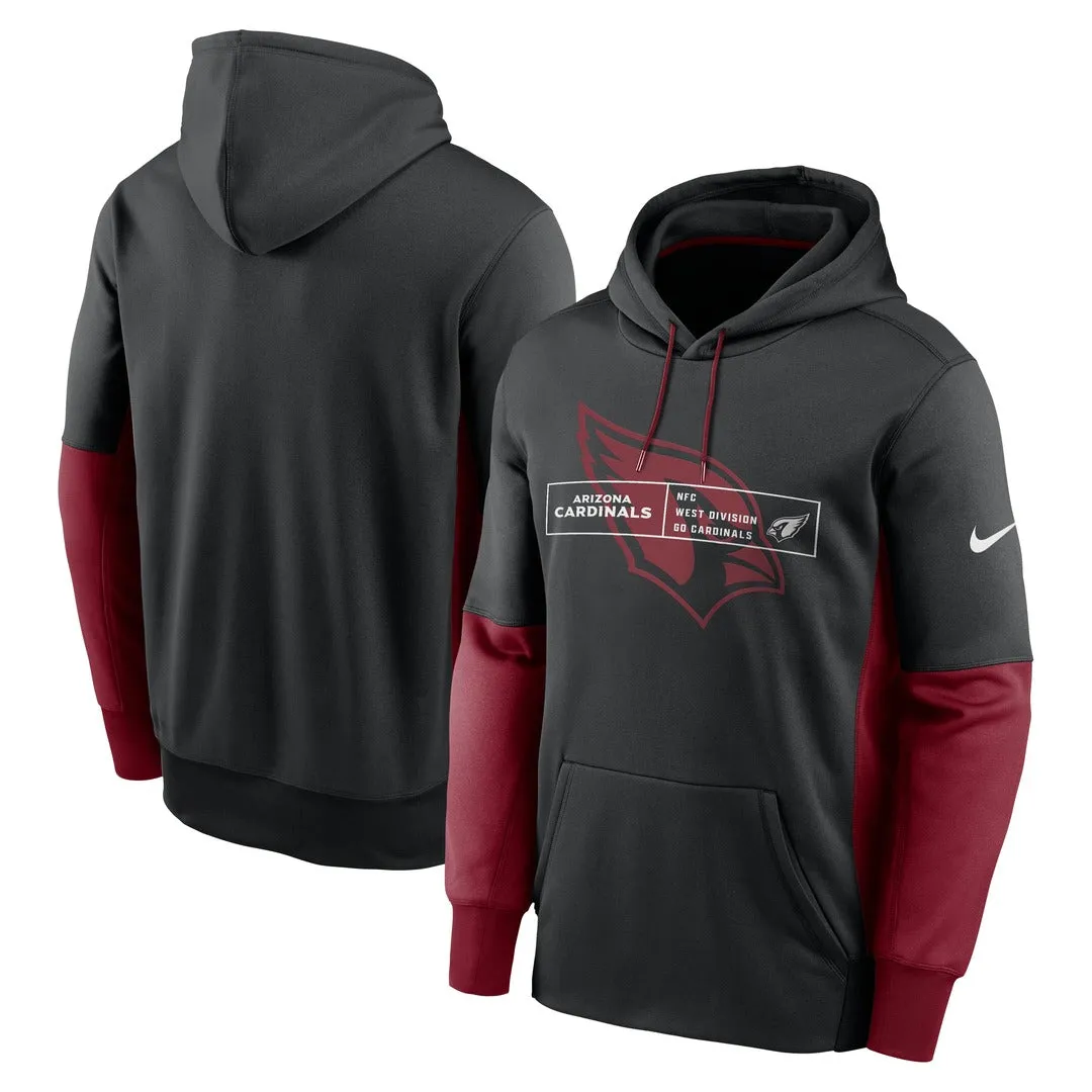 Nike Men's NFL Arizona Cardinals Therma Color Block Hoodie