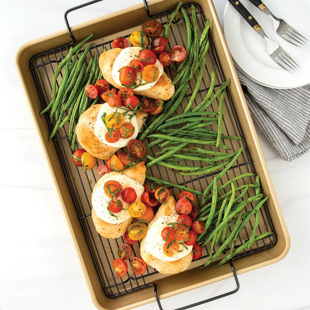 Nonstick High-Sided Oven Crisp Baking Tray