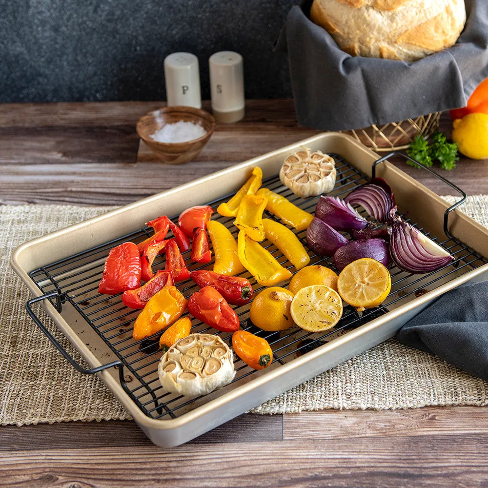 Nonstick High-Sided Oven Crisp Baking Tray