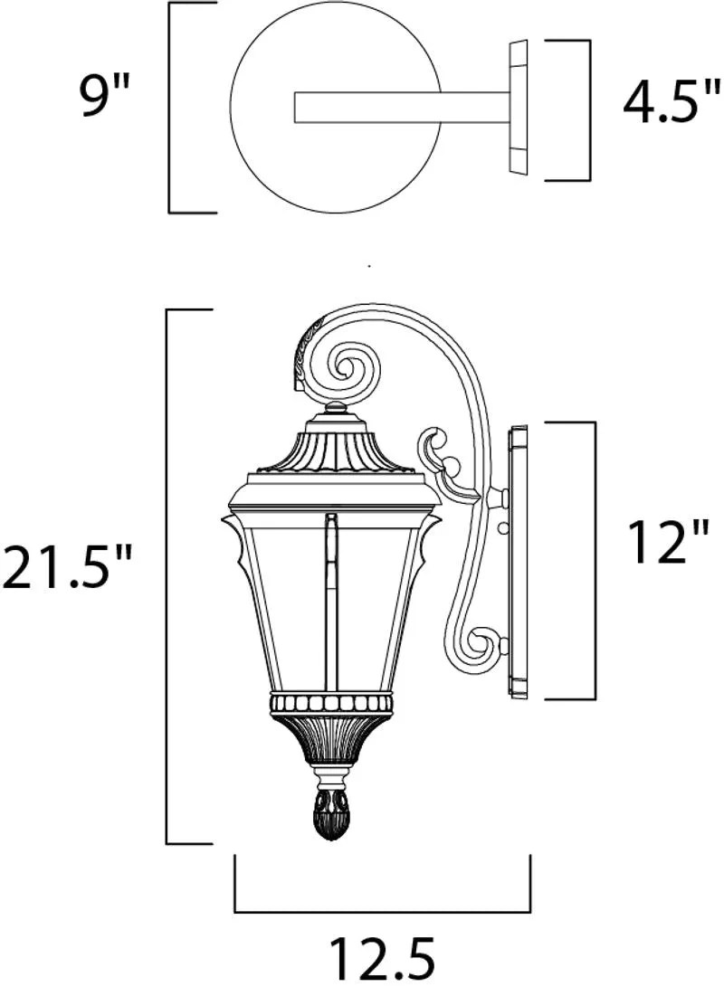 Odessa E26 Outdoor Wall Sconce