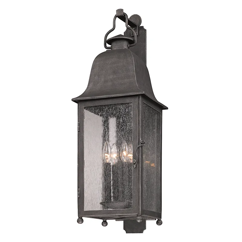 Outdoor   Aged Pewter Large Wall Lantern